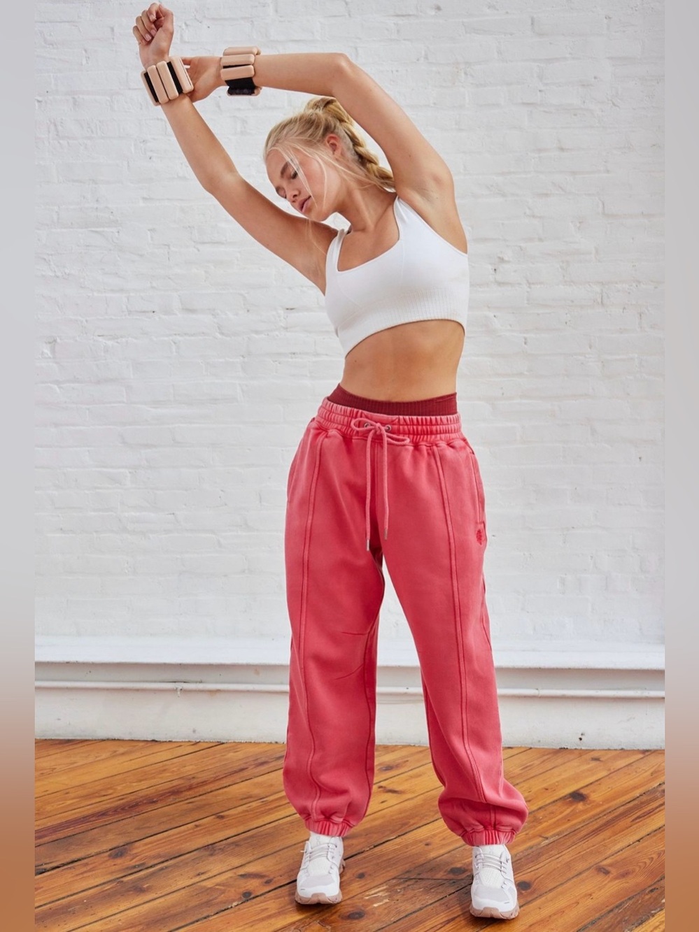 Free People Movement Sprint to Finish pants in pomegranate